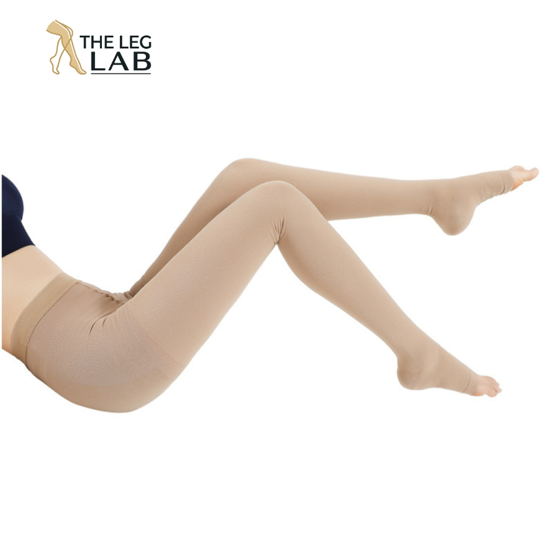 Collants de Compressão com Ponta Aberta - Nível 3 (34-46 mmHg)